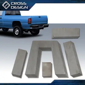 Big20241121-2 Crossdesign Weld-on Lowering Truck Under Bed Frame 10 Inch Tall Step C Notch Kit 3 Wide New #2
