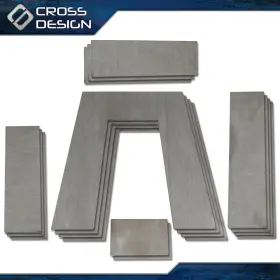 Big20241121-2 Crossdesign Weld-on Lowering Truck Under Bed Frame 10 Inch Tall Step C Notch Kit 3 Wide New