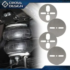 Big20260209-64 Crossdesign Universal Air Ride Mount Plates Upper Lower Dual Or Single Port 2500/2600 Bag