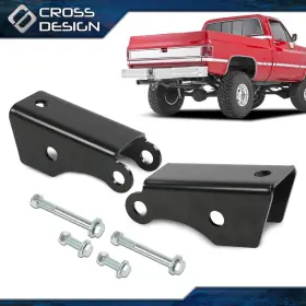 Ht-02lka4583abk Crossdesign 2x Rear Shock Extender Fit For 73-87 Chevy Gmc C10 C15 2wd Lowered Drop Truck