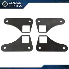 Ht-02mpa0004asl Crossdesign Parallel 4 Link Tabs 2 Inch Square Tubing Air Ride Brackets Ladder Bar Mounting #3