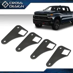 Ht-02mpa0004asl Crossdesign Parallel 4 Link Tabs 2 Inch Square Tubing Air Ride Brackets Ladder Bar Mounting