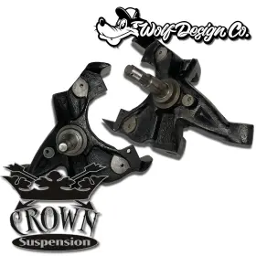 200520h Crown 1988-1998 C1500 Silverado Obs 2/4 Lowering Kit Drop Spindles Shackles Hangers #2