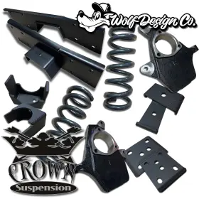 200920 Crown Silverado Sierra 4/6 Lowering Kit Drop Spindles Coils Springs Flip V6 1999-2007