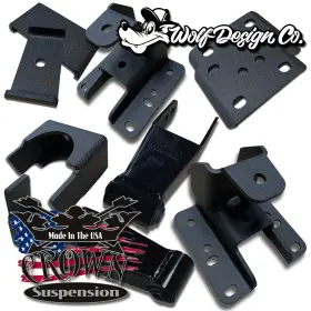 351320 Crown 2007-2017 Silverado Sierra 2/4 Lowering Kit Drop Coils Flip V8 Suspension #3