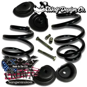 371160 Crown 1960-1972 Chevy C10 Gmc 1/2 Ton Blazer 6 Inch Drop Rear Lowered Coils Springs