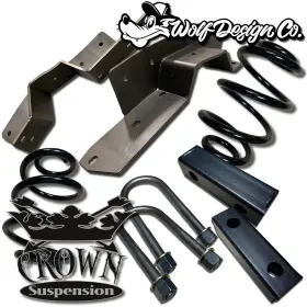 Crown 401260c 1960-1972 C10 And K5 Blazer 7 Inch Rear Lowering Kit Coils Springs Blocks Notch
