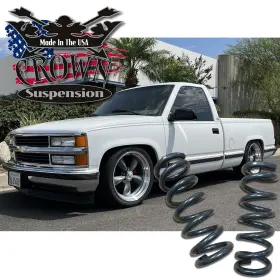 350530 Crown Suspension 1988-1998 C1500 Ck 1500 Silverado Obs Sierra 3 Inch Lowering Springs Drop Coils V8