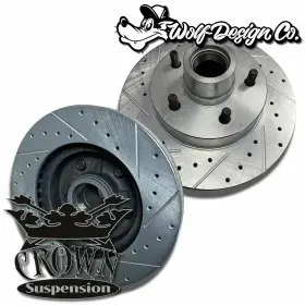 C10125r Crown Suspension 6x5.5 C10 Front Rotors 73-87 Squarebody Disc Brakes 1.25 Inch Lug Blazer And Jimmy