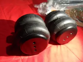 Diy8bj Diy 2pcs 2600lbs Air Springs Suspension Bags Single Port 1/2 Inch Npt For Dodge/ram 1500
