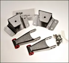 Djm-hs1119-4 Djm Suspension 1973-1991 C20 C30 4 Inch Rear Lowering Kit Drop Shackles And Hangers Hs1119-4