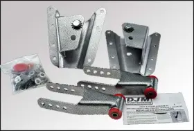 Djm-hs2598-4 Djm Suspension 1999-2006 4 Inch Silverado Sierra Long Bed Lowering Kit Drop Shackles Hangers