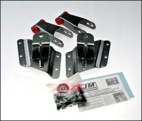 Djm-hs2599 Djm Suspension 1999-2007 Silverado Sierra Nbs 4 Inch Rear Lowering Kit Drop Shackles And Hangers