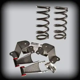 Djm2351-2 Djm Suspension Djm2351-2/4 1988-1998 Chevy C1500 Obs 2/4 Lowering Kit Drop Coils Springs Shackles And Hangers