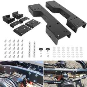 Drqp1073 Dr-auto C-notch Rear Support And 6 Inch Drop Flip Kit For 99-07 Chevy Silverado C1500 Gmc Sier
