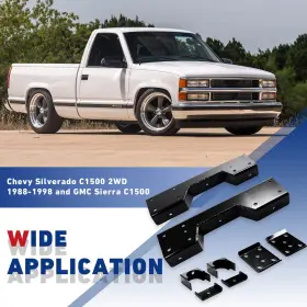 Ew-c365 Elitewill C-notch Rear Support And 6 Inch Drop Flip Kit For 88-98 Chevy Silverado C1500 Gmc Sier #2