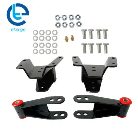 731699 Etecgo 4 Inch Rear Drop Lowering Hanger Shackle Kit For Ford F100 2wd 3.9l 4.7l 1965-1972