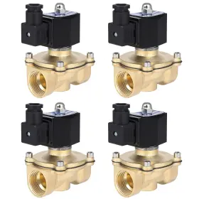 Ew843229a01 Ewaymotor 4x 1 Inch Npt Air Suspension Valve Brass Electric Solenoid N/c For Train Horn
