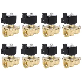 Ew843233a01 Ewaymotor Brass For 8pcs 1 Inch Npt 12v Electric Solenoid Air N/c Ride Suspension Valve