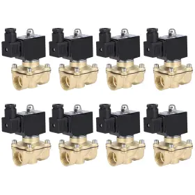Ew843239a01 Ewaymotor Brass 8pcs 3/4 Inch Npt 220-240v Electric Solenoid Air N/c Ride Suspension Valve