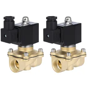 Ew843243a01 Ewaymotor 2pcs 3/4 Inch Npt 24v Air Suspension Valve Solenoid Brass Electric N/c Kit