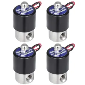 Ew843253a01 Ewaymotor 4 Solid 1/4 Inch Npt 12v Air Ride Suspension Valve Solenoid Electric Stainless Steel