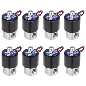 Ew843254a01 Ewaymotor 8 Solid 1/4 Inch Npt 12v Air Ride Suspension Valve Solenoid Electric Stainless Steel