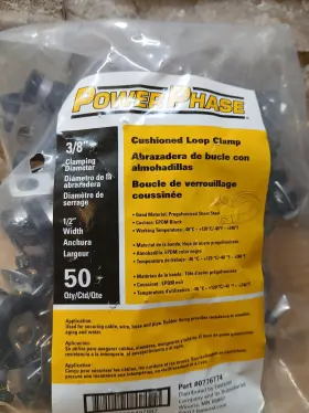 0776774 Fastenal 3/8 Inch Clamping Diameter 1/2 Width Bag Of 50