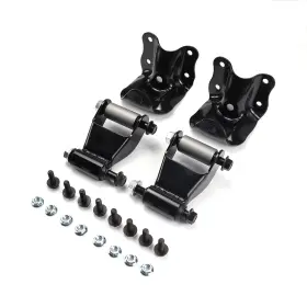 Cr-dl-0008t4 Fexon Rear Leaf Spring Shackle Hanger Bracket Kit Compatible With Ford