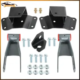 Firc4033820ss Firchassis For Chevy Silverado And Gmc Sierra 1500 1988-98 4 Inch Rear Drop Shackles Hangers Kit #2