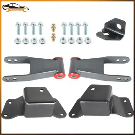 Firc4033820ss Firchassis For Chevy Silverado And Gmc Sierra 1500 1988-98 4 Inch Rear Drop Shackles Hangers Kit #3