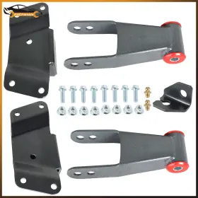 Firc4033820ss Firchassis For Chevy Silverado And Gmc Sierra 1500 1988-98 4 Inch Rear Drop Shackles Hangers Kit