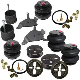 65698 Firebird Industrial 3/8 Inch Front Rear Air Ride Suspension Bracket Mount Kit For 78-87 El Camino
