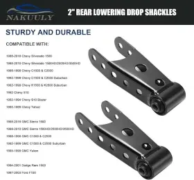 Fd1297584dn Focus-decoration Rear Lowering Shackle Kit 6400 Drop For Chevrolet Dodge Gmc And Ford #3 Fd1297584dn Focus-decoration Rear Lowering Shackle Kit 6400 Drop For Chevrolet Dodge Gmc And Ford #3