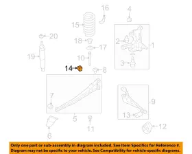 8c2z3020a Ford Oem 08-24 E-150 Suspension Components-radius Arm Stopper