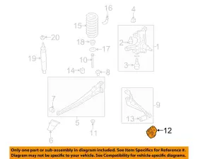 8c2z3b095al Ford Oem 08-24 E-150 Suspension Components-radius Arm Bracket