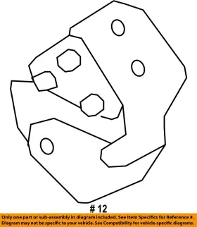 8c2z3b095ar Ford Oem 08-24 E-150 Suspension Components-radius Arm Bracket #2