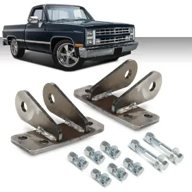 Alo140249 G-plus Fit For 63-87 Chevy C10 C20 Lowering Front Drop Shock Relocation Bracket