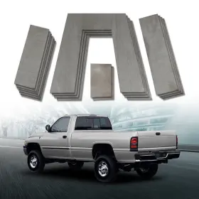 Alo533257 G-plus New Weld-on Lowering Truck Under Bed Frame 10 Inch Tall Step C Notch Kit 3 Wide
