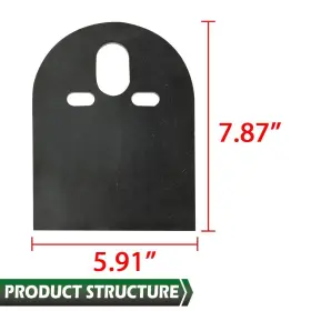Alo557878 G-plus Fit For 2500lb 2600lb Upper D Plate Mounting Brackets Air Bag Suspension Pair #3