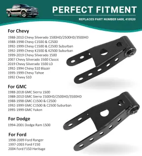 Gp208 G-power Rear 2 Inch -3 Drop Shackles Lowering Kit For Chevrolet Silverado Sierra 1500 88-18 #2 Gp208 G-power Rear 2 Inch -3 Drop Shackles Lowering Kit For Chevrolet Silverado Sierra 1500 88-18 #2