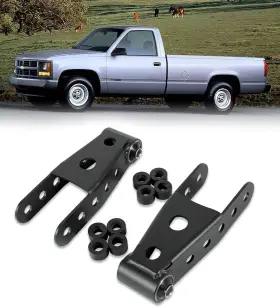 Gp208 G-power Rear 2 Inch -3 Drop Shackles Lowering Kit For Chevrolet Silverado Sierra 1500 88-18 Gp208 G-power Rear 2 Inch -3 Drop Shackles Lowering Kit For Chevrolet Silverado Sierra 1500 88-18