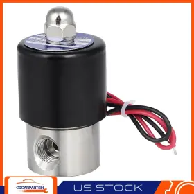 Gd128415c01 Gdcarpartsin 1 Solid 1/4 Inch Npt 12v Air Ride Suspension Valve Solenoid Electric Stainless Steel