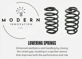 Gh8123 Gearhead 1965-1970 Chevy Impala Biscayne Caprice Belair 2 Inch Drop Rear Coil Springs #2