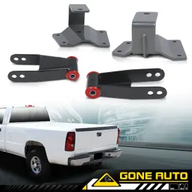 Gon784916 Gone-auto Fit For 1999-06 Chevy Silverado 1500 Gmc Sierra 4 Inch Drop Rear Shackles&hangers #2