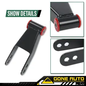 Gon784916 Gone-auto Fit For 1999-06 Chevy Silverado 1500 Gmc Sierra 4 Inch Drop Rear Shackles&hangers #3