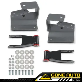 Gon784916 Gone-auto Fit For 1999-06 Chevy Silverado 1500 Gmc Sierra 4 Inch Drop Rear Shackles&hangers