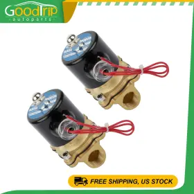 Go829113t01 Goodtrip-autoparts Fits Train Horn Air Ride Suspension Valve Electric Solenoid Brass 1/2 Inch Npt 2pc