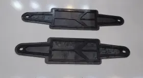 Olds4 Grovecustoms Lowrider Hydraulics Raw 4 Battery Hold Downs Double Layer 3d Oldsmobile Logo #2