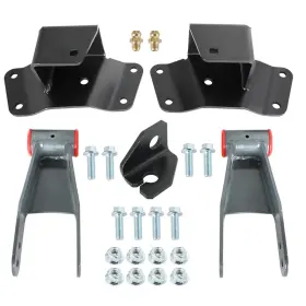 Dy-9316249-673759-gx Gxywady 4 Rear Drop Kit Shackles Hangers Replacement For 1988-1998 Chevy